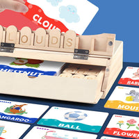 Thumbnail for EcoToys LearnBox | Creatieve Lees- en Spelset - Educatief Houten Letterspel