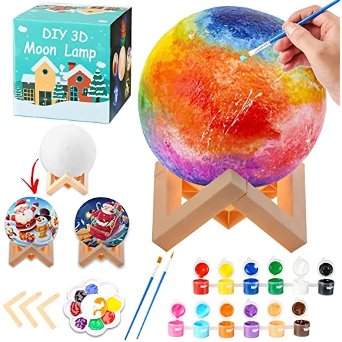 StellarGlow | Spark your child's imagination - DIY handmade night light for the planet and the moon