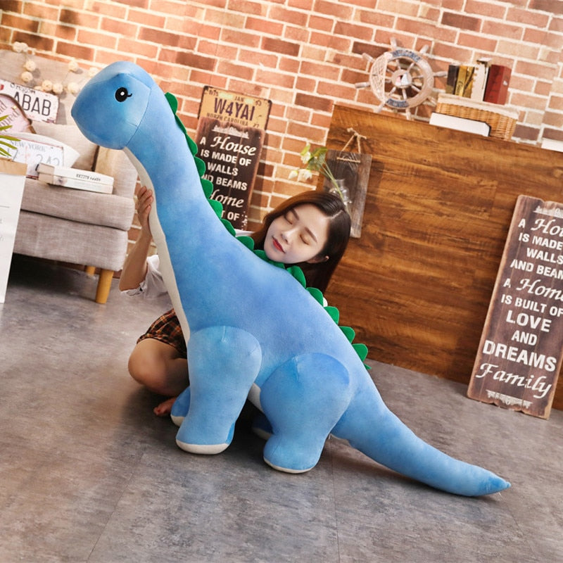 Gigantische Knuffel Dino | Betoverend Kleurrijk - Onmisbaar Speelgoed voor Peuters