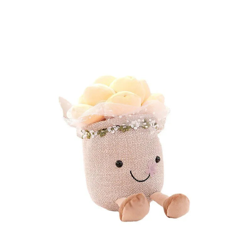 BloomBuddy | Divertimento allegro da coccolare - Morbido tulipano di peluche in colori vivaci