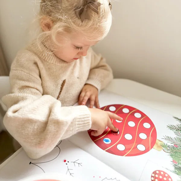 Huellas digitales alegres | Recuerdos mágicos de fiesta - Libro para colorear para niños pequeños con arte creativo de dedos