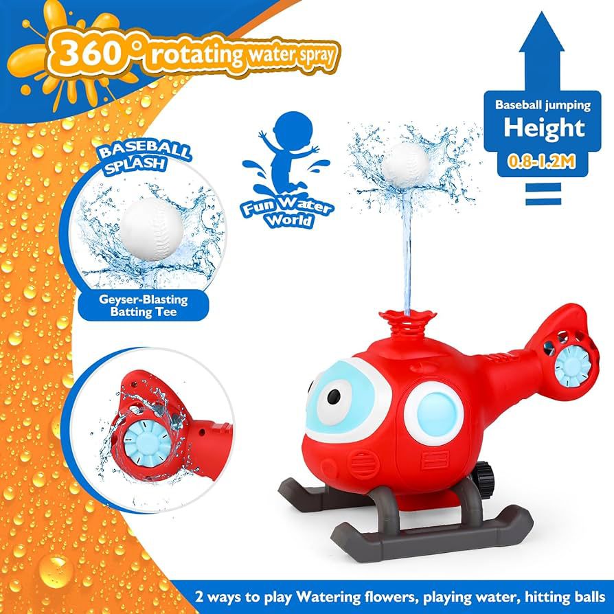 Innovatieve Waterspeelset voor Kinderen - WaterCopter Tuinspeelgoed met Creatief Ontwerp en Veilig Materiaal 2