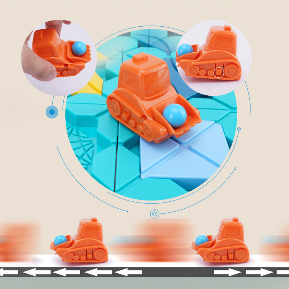 LogiMaze Bord | Estimula la creatividad y el pensamiento lógico - Juego de rompecabezas Montessori