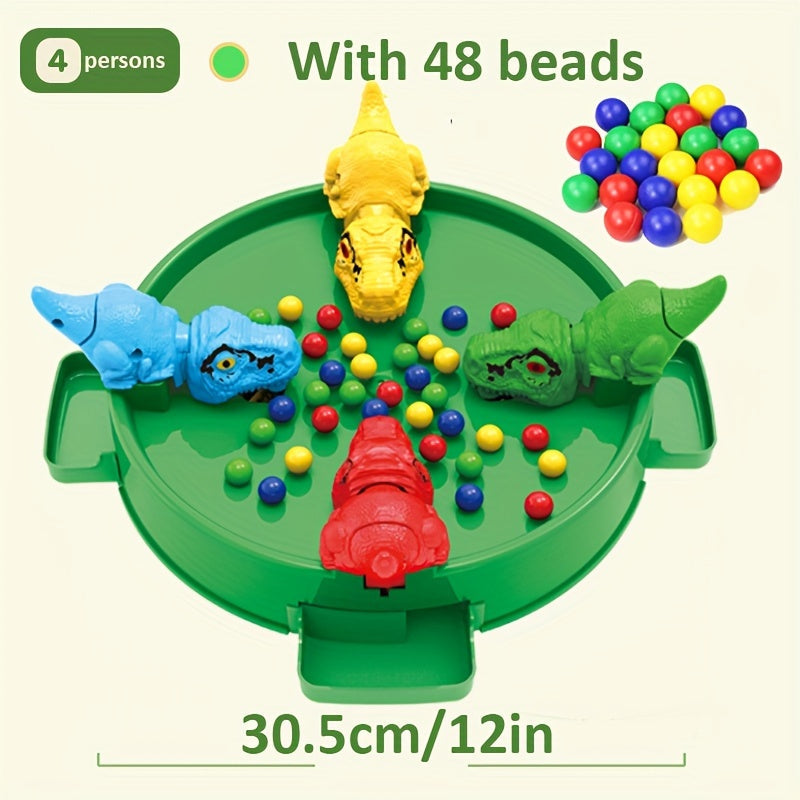 Interactief Bordspel voor Kinderen van 3-6 Jaar met Dinosaurussen en Bonen, Educatief en Duurzaam, Voor 2-4 Spelers 6