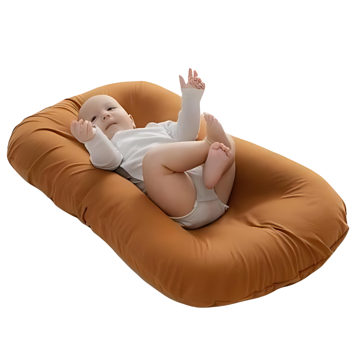 SnuggleNest | Comfortabel en Veilig Baby Lounger - Extra Groot Katoenen Nest Bed