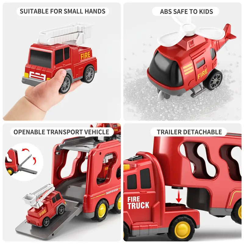 TurboTruck | Avontuurlijk transport - Multifunctionele speelset met vrachtwagen en vliegtuig