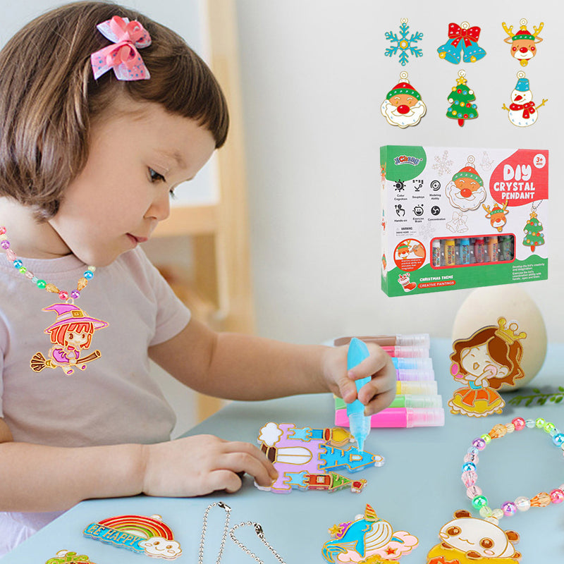 Kristallen Hangeret | 6-in-1 Knutselpakket voor Kinderen 3+ – Creativiteit Ontdekken met Prachtige Kunstwerken 1