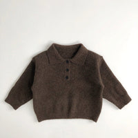 Thumbnail for Lange Katoenen Polo voor Kinderen van 1-7 Jaar – Beige/Bruin, Warm en Ademend, Perfect voor Koude Dagen 3