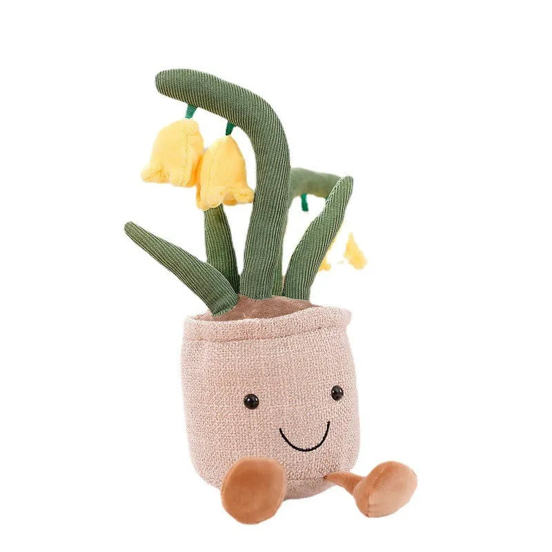 BloomBuddy | Divertimento allegro da coccolare - Morbido tulipano di peluche in colori vivaci