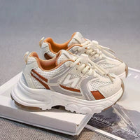 Thumbnail for Lichtgewicht Vetersloze Kindersneakers – Oranje – Maat 26-33 – Ademend en Comfortabel voor Actieve Kinderen 2