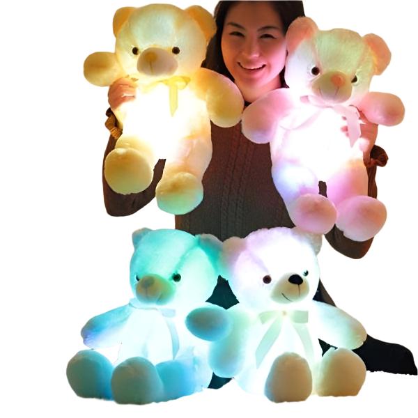 GlowTeddy | Verlicht de nacht - LED Teddy Beer Knuffel voor kinderen