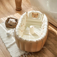 Thumbnail for LumoNest Babybadkuip | Opblaasbaar, 0-3 jaar, 82 x 57 x 28 cm – Zorgeloos en comfortabel badplezier overal 1
