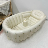Thumbnail for LumoNest Babybadkuip | Opblaasbaar, 0-3 jaar, 82 x 57 x 28 cm – Zorgeloos en comfortabel badplezier overal 7