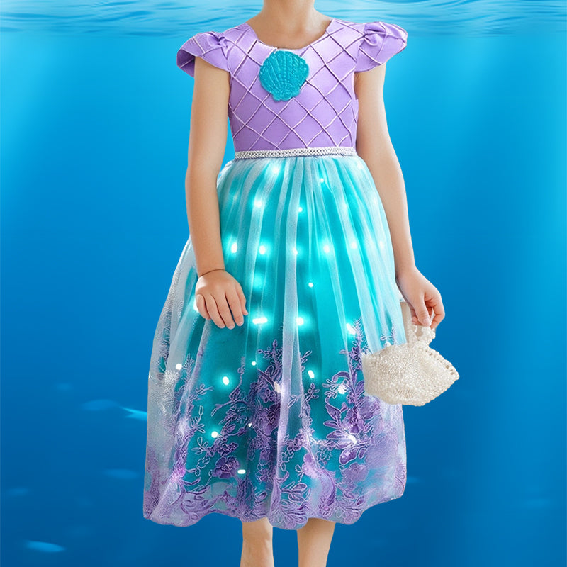 MagicWave prinsessenjurk | Zeemeermin thema, maten 100-150 – Magisch verkleedplezier voor elk kind 6