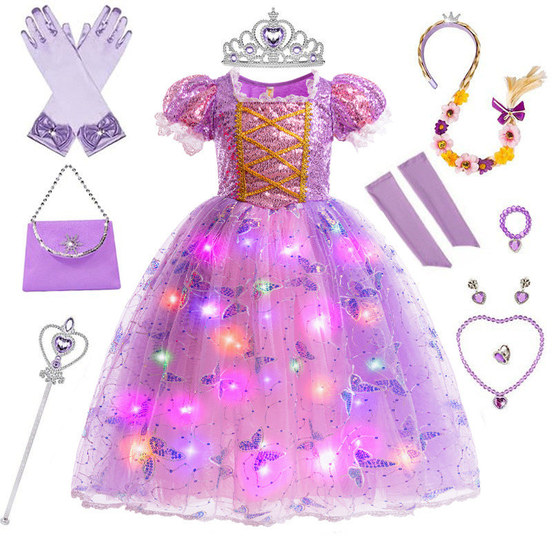 MagicWave prinsessenjurk | Zeemeermin thema, maten 100-150 – Magisch verkleedplezier voor elk kind 8