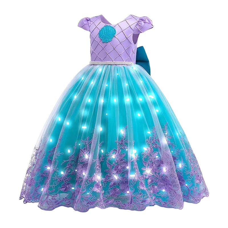 MagicWave prinsessenjurk | Zeemeermin thema, maten 100-150 – Magisch verkleedplezier voor elk kind 9