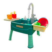 Thumbnail for WaterChef Play | Cocina de agua mágica de madera para niños con grifo interactivo – Cocina de juego para interior y exterior