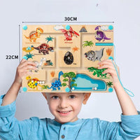 Thumbnail for Magnetisch Dinosaurussen Labyrint | Educatief spel voor peuters 3+ – Plezierig leren kleuren en tellen 1