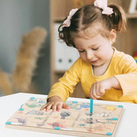 Thumbnail for Magnetisch Dinosaurussen Labyrint | Educatief spel voor peuters 3+ – Plezierig leren kleuren en tellen 3