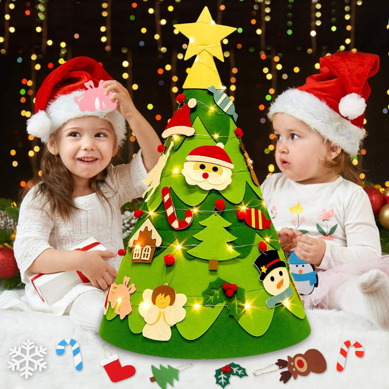 Kids DIY Vilt Kerstboom | Creëer Magische Kerstherinneringen - Vrolijk Kerstfeest