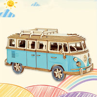 Thumbnail for Max | Houten 3D Puzzel Camper voor Kinderen en Volwassenen, Educatief en Creatief Ontwerp 5