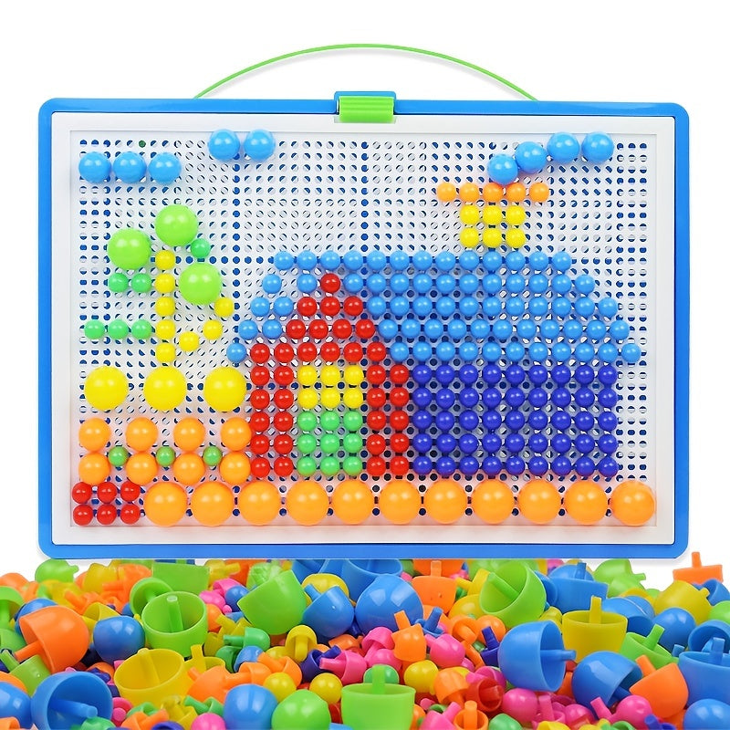 Max | Montessori Bouwblok Puzzelset met 296 Kleurige Stukken voor Kinderen vanaf 3 Jaar 2