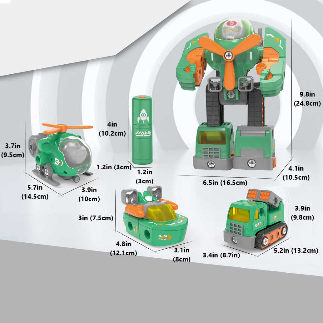 MechaWarriors Leger Voertuigen Set | Bouwplezier voor Jongens - Modular Speelgoed Set