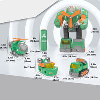 Thumbnail for MechaWarriors Leger Voertuigen Set | Bouwplezier voor Jongens - Modular Speelgoed Set