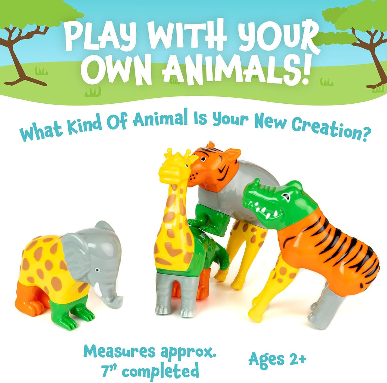 Magnetix Animal Mix™️ | Mix & Match - Educatief Magnetisch Dieren speelgoed