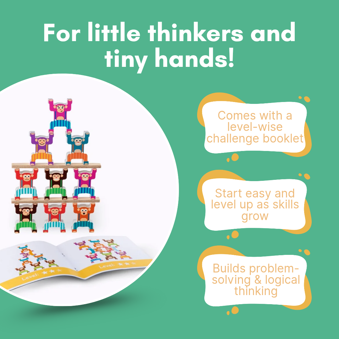 Balanzoo | Learning to cooperate playfully – Wooden Monkey Balance Game