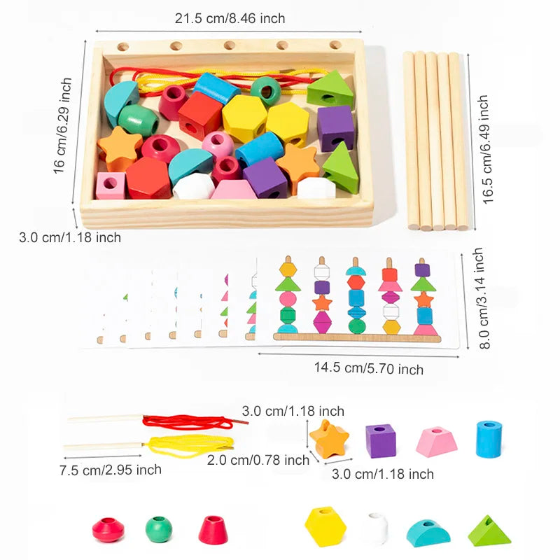 EcoToys Colorful Shape Match | Stimuleer Creativiteit - Ontdek Vormherkenning & Cognitieve Vaardigheden