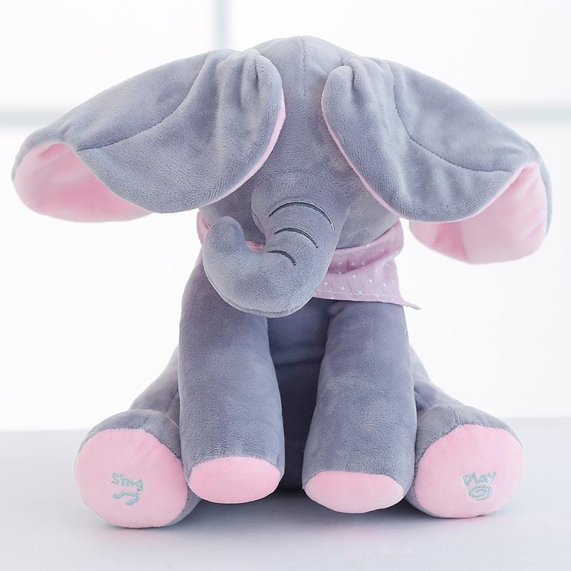 JoyPet | Interactieve Knuffelolifant voor Baby’s - Zacht, Zingend Speelgoed