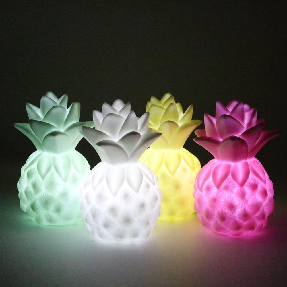 GlowBuddy | Rustgevende sfeer voor kinderen - LED Ananas Nachtlamp