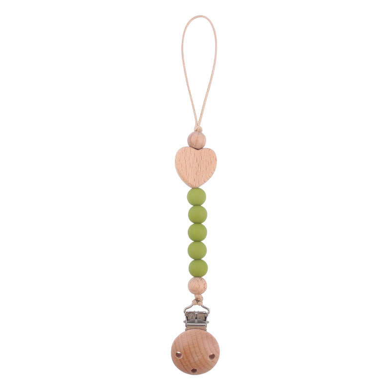 Ecotoys CozyClip™ | Veilig & stijlvol - Houten speenketting voor baby’s