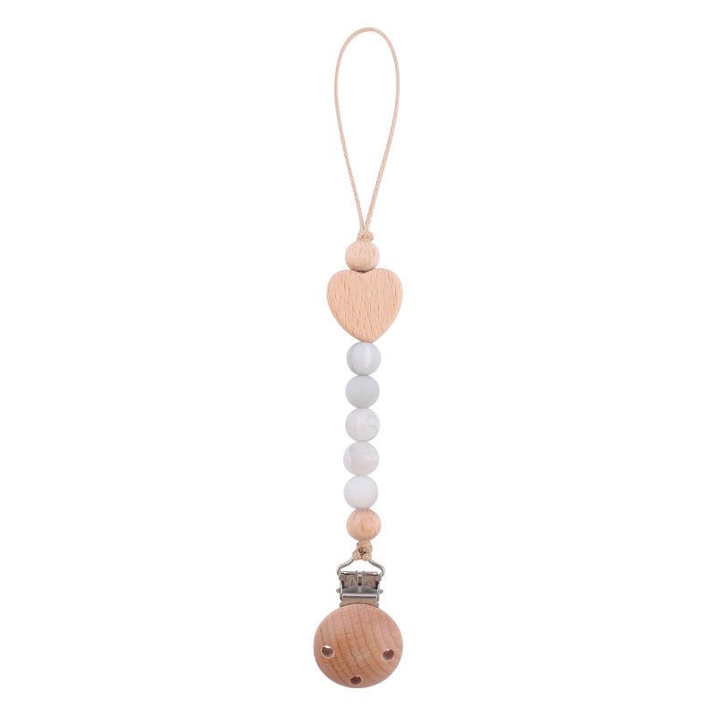 Ecotoys CozyClip™ | Veilig & stijlvol - Houten speenketting voor baby’s