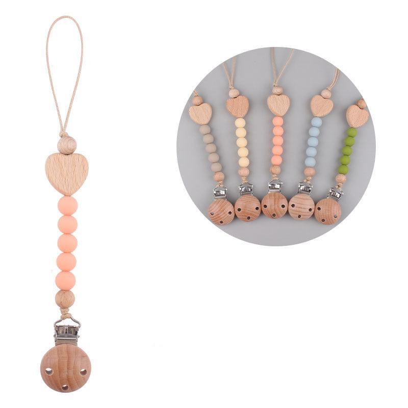 Ecotoys CozyClip™ | Veilig & stijlvol - Houten speenketting voor baby’s