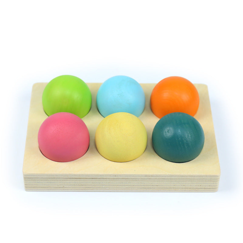 EcoToys RainbowWood™ | Ontdek de magie van kleuren - Montessori regenboog sorteerspel