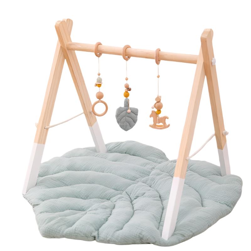 Cloud & Star Baby Play Gym | Breng vreugde in het spel van je baby - Zachte houten zintuiglijke speeltjes voor pasgeborenen