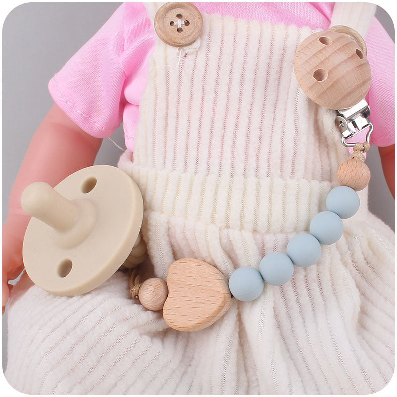 Ecotoys CozyClip™ | Veilig & stijlvol - Houten speenketting voor baby’s