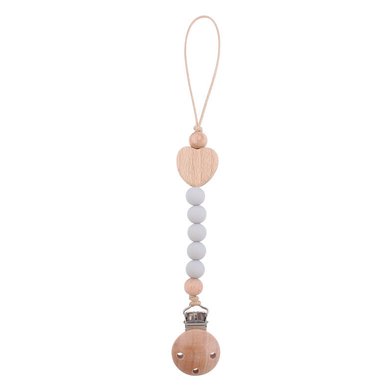 Ecotoys CozyClip™ | Veilig & stijlvol - Houten speenketting voor baby’s