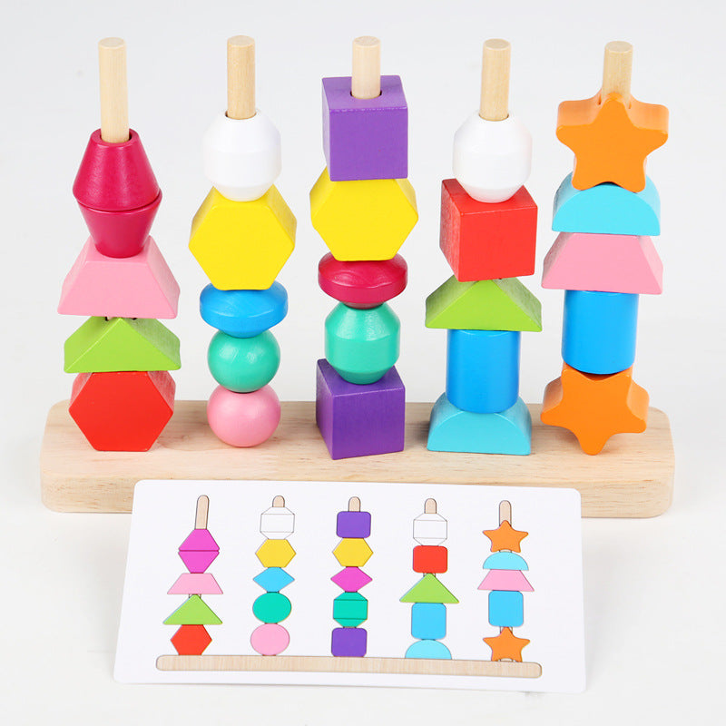 EcoToys Colorful Shape Match | Stimuleer Creativiteit - Ontdek Vormherkenning & Cognitieve Vaardigheden