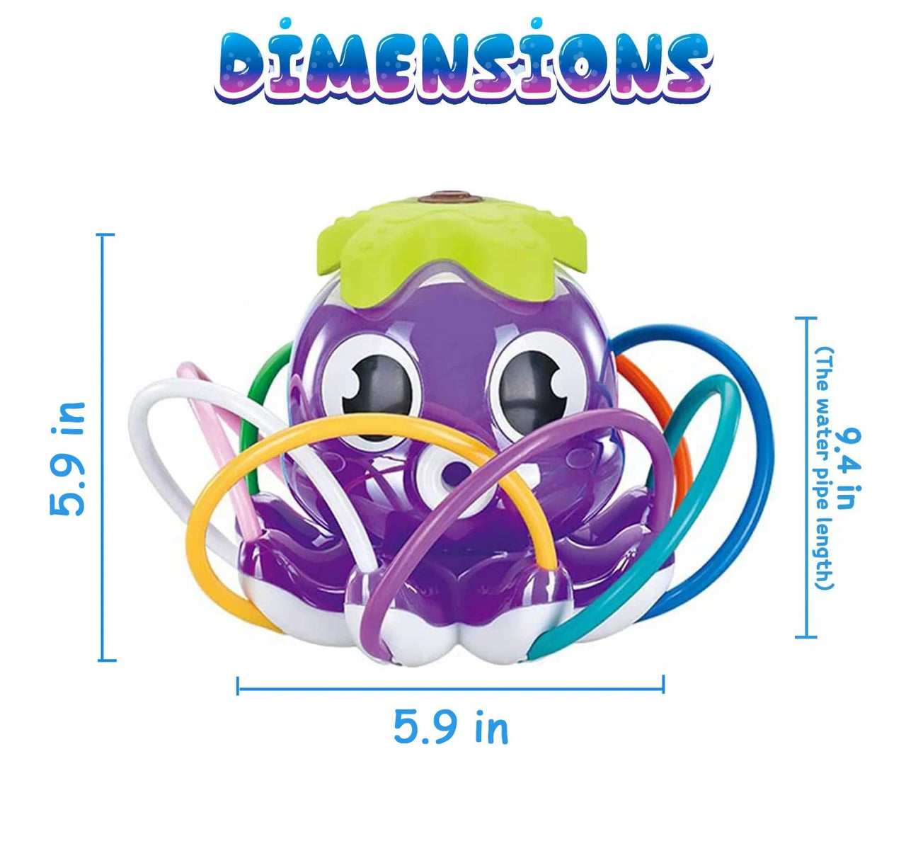 Octopus Watersproeier voor Kinderen – Speelse Tuinverfrissing, Eenvoudige Installatie, Veilig Plastic, Compact Formaat 5