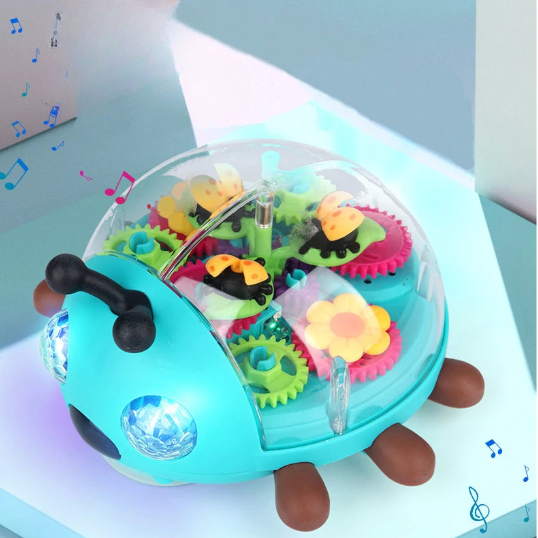 RoboBugs | Educatief plezier - Cartoon Elektrische LED Muziek Lieveheersbeestje Robot