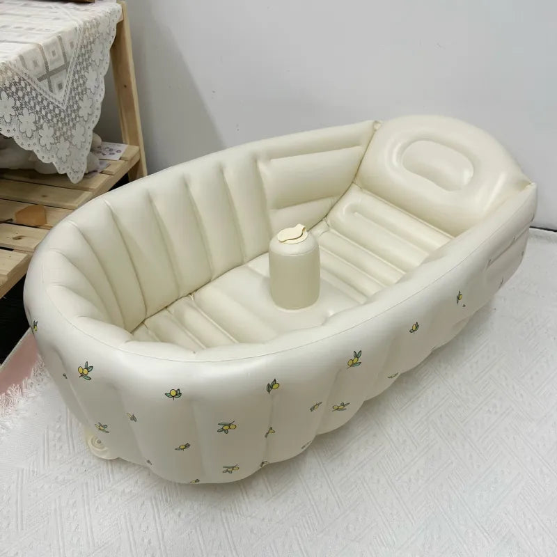 Opblaasbare Babybadkuip voor 0-3 Jaar – Veilig en Compact Reismodel met Antislipbodem en Zachte Wanden 7