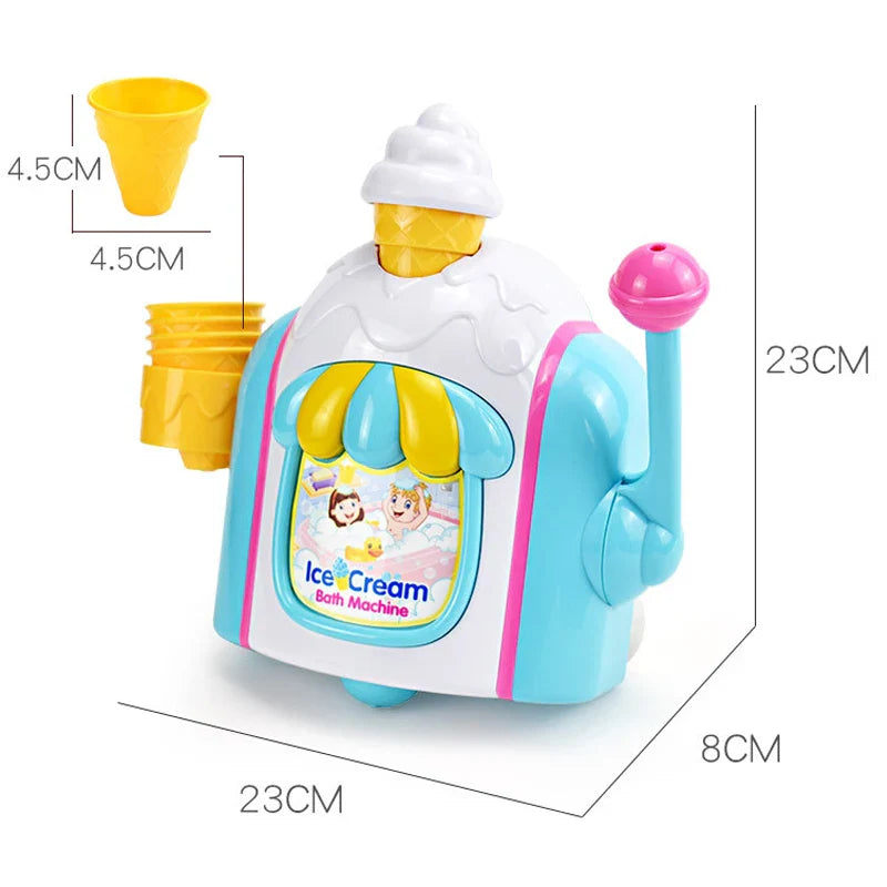 BubbleCream | Magische Bubbles - Automatische Eiscreme Bellenblaasmachine für Kinder