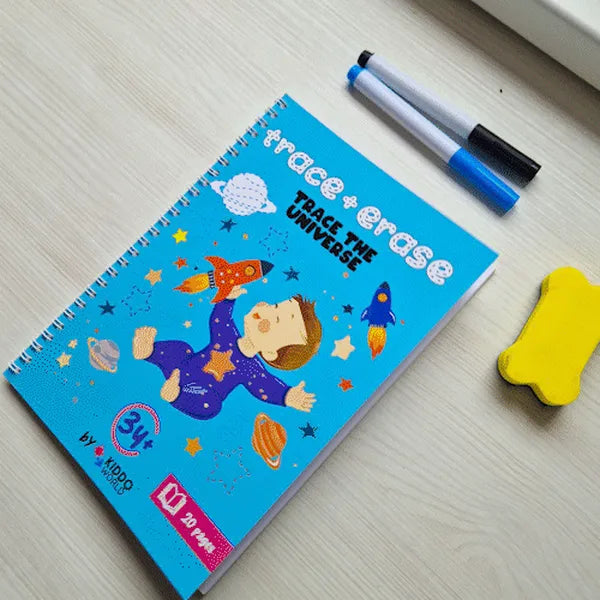 SpaceTrace | Découvrez l'univers - Livre de coloriage et de dessin avec des aventures spatiales