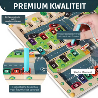 Thumbnail for Ecotoys™  | Motorische vaardigheden ontwikkelen - Alfabet parkeerlabyrint