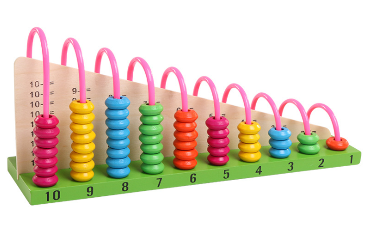 EcoToys Rainbow Math Fun | Educatieve Speelervaring - Houten Telraam