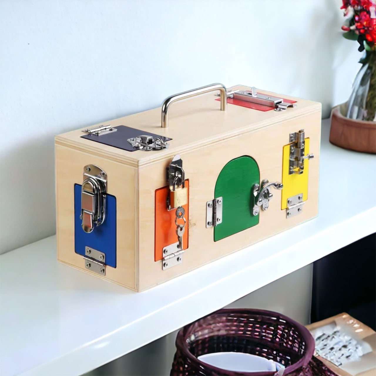 EcoToys CleverBox | Ontgrendel Fantasie - Educatief houten speelgoed