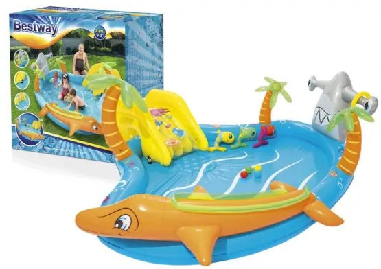 AquaAdventure | Spritzspaß für kleine Entdecker - Aufblasbares Spielbecken